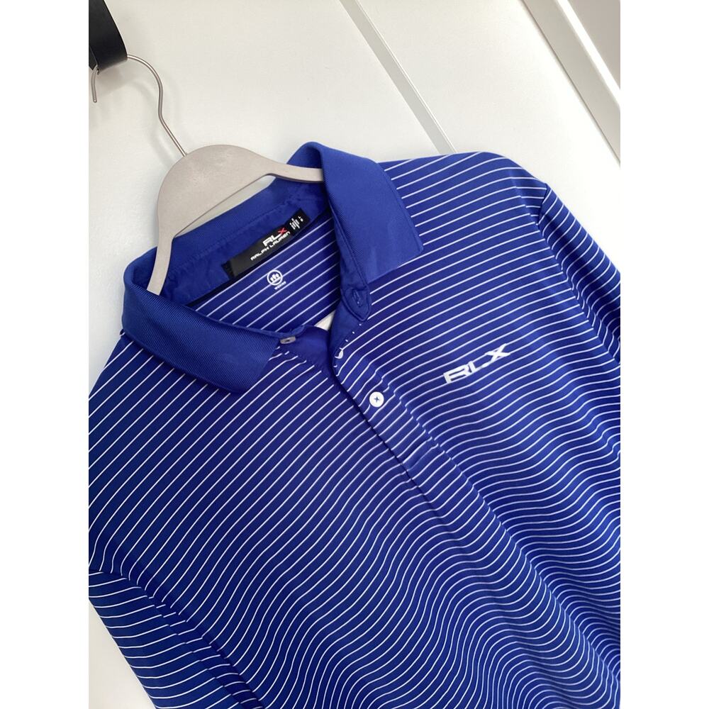 Polo Ralph Lauren RLX Blue Men's L Featherweight Golf Polo size large - Picture 3 of 11